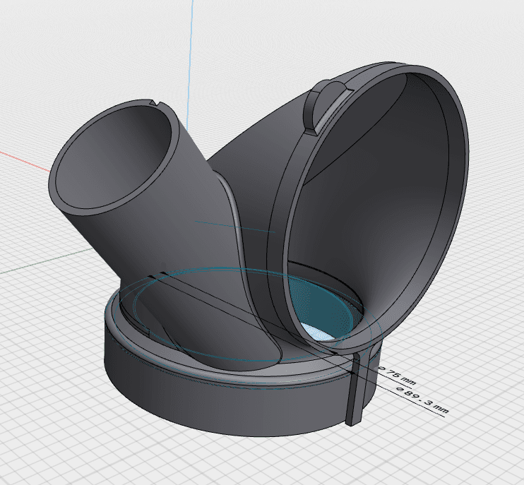 3D printed cherry juicing attachment.